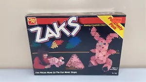 1987 Ohio Art ZAKS Building Kids Toy Play Set Positively Pink Bunny NIB Sealed - Picture 1 of 9