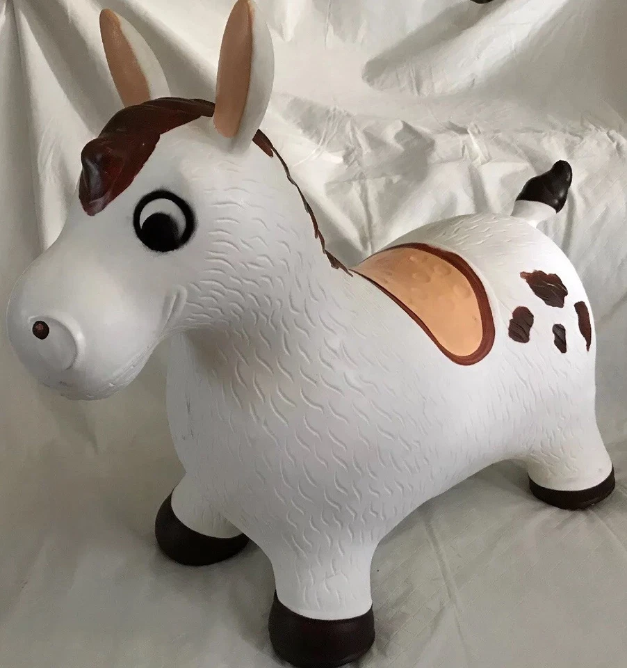 Blanco Dinkey WADDLE Paseo en Rebote Inflable REBOTE A LO LARGO Hinchable paseo Foto 1 de 4