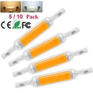 5/10Pc Lamp Glass Tube COB High Power LED R7s AC Bulb Power Energy saver - Picture 1 of 20