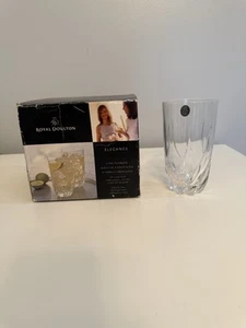NUOVI BICCHIERI ALTI ROYAL DOULTON ELEGANCE 24% cristallo di piombo - set da 4 - 16 once - Foto 1 di 5
