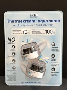 belif The True Cream Aqua Bomb Face Moisturizer 1.01 fl oz /30 ml X2 New Sealed - Picture 1 of 10