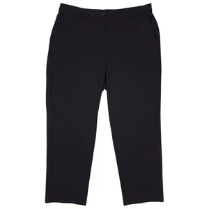 Pantalón Eileen Fisher Mezcla Algodón Ponte Cintura Alta Ajustado Negro Talla Extra Grande - Imagen 1 de 8