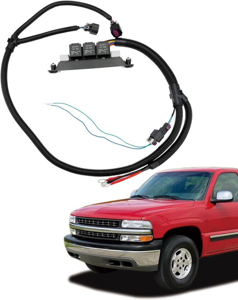 Жгут проводов для электрического вентилятора с двойным управлением скоростью для 99–07 Chevy Silverado Sierra - Изображение 1 из 4