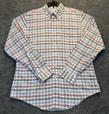 Brooks Brothers Men’s Size Large Slim Fit Plaid Non-Iron Supima Cotton Shirt - Image 1 of 4