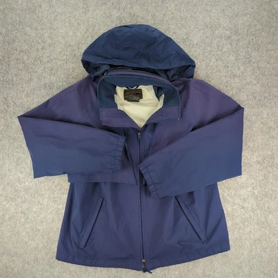 Chaqueta De Colección Eddie Bauer Para Hombre XL Azul Gore-Tex Con Capucha Impermeable Shell Años 90 Foto 1 de 4