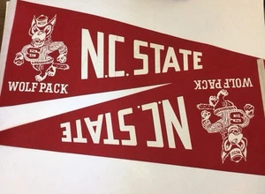 Vintage NC State Wolfpack Pennant Lot - Picture 1 of 4