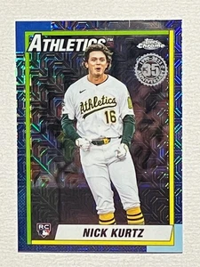 2025 Topps Update Mojo Refractor Nick Kurtz RC Oakland Athletics ROY - Picture 1 of 2