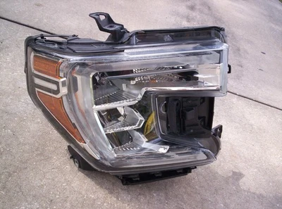 GMC Sierra 1500 2019-2021 pasajero todo cromado OEM faros (sin señal LED) diestro Foto 1 de 4