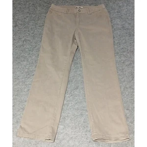 Lee Classic Fit Straight Leg Khaki Trousers Pants Women's Size 10 30x32 inch Tan - Picture 1 of 6