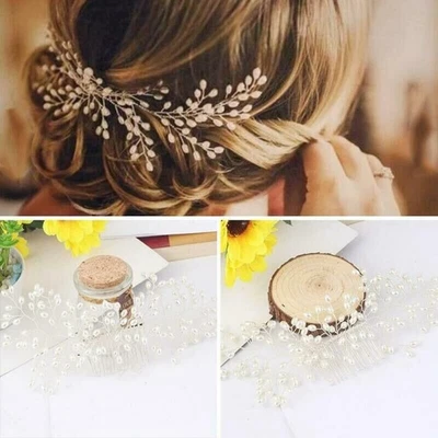 Hair Decor Hair Comb Jewelry Hair Wedding Headwear Tiara Bridal Women Fashion - Image 1 of 4