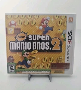 New Super Mario Bros 2 (Nintendo 3DS, 2012) CIB Completo En Caja Auténtico Probado - Imagen 1 de 3