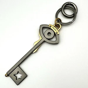 PRADA Portachiavi Trucco Metallo Chiave Occhio Goccia Scheletro Argento Tono ... - Foto 1 di 13