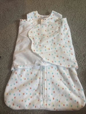 HALO Saco de Dormir Swaddle NB Recién Nacido Blanco Lunares Usable Manta Nacimiento-3Mo Foto 1 de 4