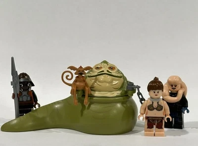 LEGO Star Wars: Jabba's Palace Lot - Jabba, Slave Leia, Lando, Bib & Crumb *LOOK - Image 1 of 4