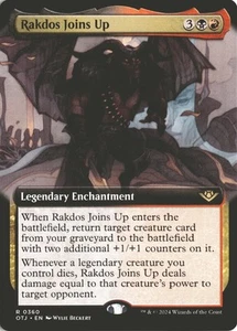 MTG Rakdos Joins Up (0360) *Non-Foil* EXT ART Outlaws Of Thunder Junction MT/NM - Picture 1 of 2