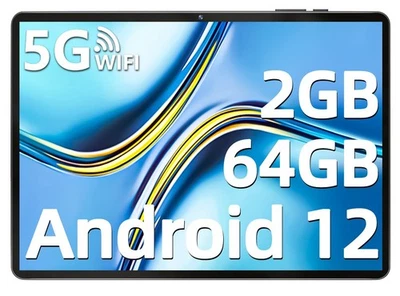 SGIN Android 12 10,1" Tablet 2GB RAM 64GB ROM Quad-Core 1,6 GHz 2MP+5MP Kamera - Bild 1 von 4