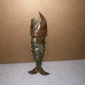 Vintage Abalone Articulated 8 1/4”  Fish Bottle Opener- Please see description - Picture 1 of 9