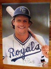 1981 Feelin' 7up GEORGE BRETT KC Royals SUPER STAR Poster JUMBO Autographed