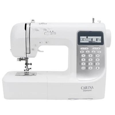 Carina Diamond Computer Nähmaschine Direktwahltasten LCD-Display Nadeleinfädler - Bild 1 von 4