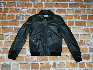 CHEVIGNON DAMEN TOG´S VINTAGE ROCKER LEDERJACKE SCHWARZ GR: L TIP TOP - Bild 1 von 10