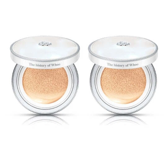 2 x The history of whoo Gongjinhyang Radiant White Moisture Cushion Foundation - Image 1 of 2