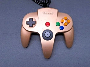 Nintendo 64 N64 Controller Gold OEM Original NUS-005 - Picture 1 of 6