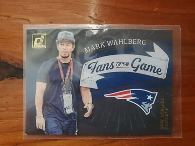 2022 Donruss Fans of the Game #6 Mark Wahlberg Patriots MINT - Image 1 of 2