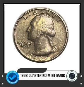 Viertel 1968 ohne Münzzeichen - Bild 1 von 2