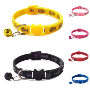 Adjustable Pet Printing Collar Pet Neck Ring Belt Pet Collar Neck strap Fashion - Picture 1 of 11