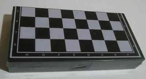 3 In 1 Magnetic Folding Board Chess & Checkers & Backgammon Camping Travel Game - Picture 1 of 6