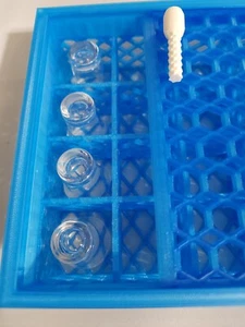 Dishwasher Holder Glass Communion Cups LIGHT BLUE 3D Printed for 20 1.5 inch Cup - Picture 1 of 3