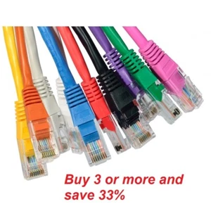 Cat6 RJ45 Ethernet Kabel Schnell Netzwerkkabel POE LAN UTP Internet Patchkabel Posten - Bild 1 von 25