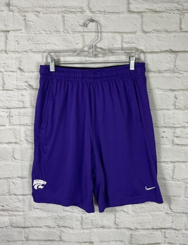 Nike KSTATE Wildcats Mens Purple Athletic Shorts Size Large Cover