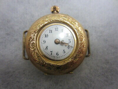 DAMEN-TASCHENUHR - GOLD  585  - Jugendstil Um 1920 - Auch Als Armbanduhr Tragbar • 225€