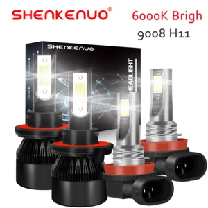 Faro LED brillante haz alto/bajo + bombillas antiniebla para Ford Mustang GT 2005-2012 - Imagen 1 de 18