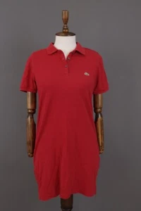 LACOSTE Classic Fit Red A-Line Tennis Polo Short Dress Size 6 - Picture 1 of 16