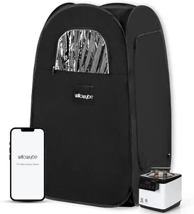 Portable Steam Sauna with Bluetooth Control, Steamer, Body Tent, Foldable Chair - Picture 1 of 9
