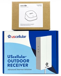 US Cellular Outdoor Receiver Booster & Eero 6 Plus Mesh Wi-Fi Router Pakiet - Zdjęcie 1 z 3