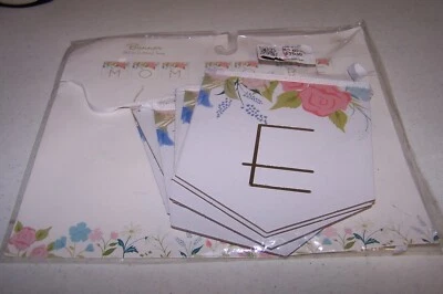 Banner Floral Mamá Para Ser 60" Largo Decoración Baby Shower NUEVO en Pack Una Cuenta Foto 1 de 2