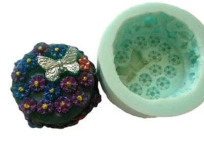 BUTTERFLY GARDEN Quality Silicone Soap/Candle Mould Mold Plaster, Resin Flexible - Image 1 of 4