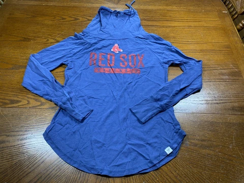 Boston Red Sox Womens Sweater S Small Baseball Thin Cotton Fanatics Cover