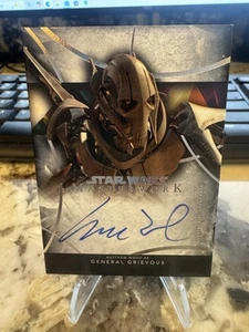 2024 Topps Star Wars Masterwork Matthew Wood As General Grievous Auto - Picture 1 of 2