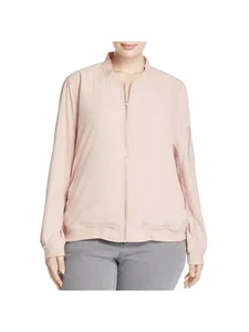BAGATELLE Womens Zippered Pocketed Rib-knit Trim Bomber Jacket - Picture 1 of 6
