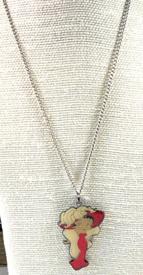 Collar Hearst/FS Betty Boop Esmalte Epoxi Crema Rojo Brillo Colgante Lote 55A Foto 1 de 4