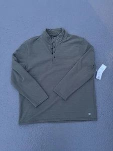 Free Fly Gridback Fleece Snap Pullover Dark Olive XXL - Picture 1 of 4