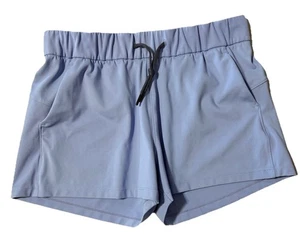 Pantalones Cortos de Fitness ZYIA ACTIVE Azul Claro Cintura Alta Elástica Talla Mediana - Imagen 1 de 11