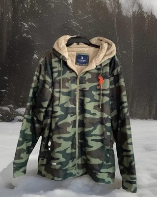 Chaqueta Hombre US POLO Camuflaje XL Caza Pesca Nueva Con Etiquetas Felpa Forrada Cálida Foto 1 de 4