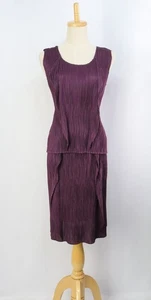 2pc Set PLEATS PLEASE Purple Top & Skirt 242 7795 - Picture 1 of 7