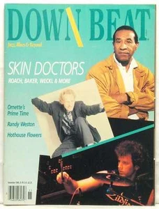 DOWN BEAT MAGAZINE SKIN DOCTORS MAX ROACH DAVE WECKL ORNETTE COLEMAN VERY RARE!! - Picture 1 of 1