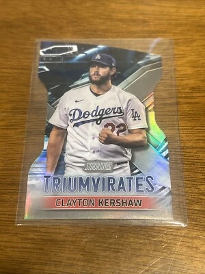 2023 Stadium Club Baseball CLAYTON KERSHAW Triumvirates DieCut LA Dodgers #T-24 - Image 1 of 2
